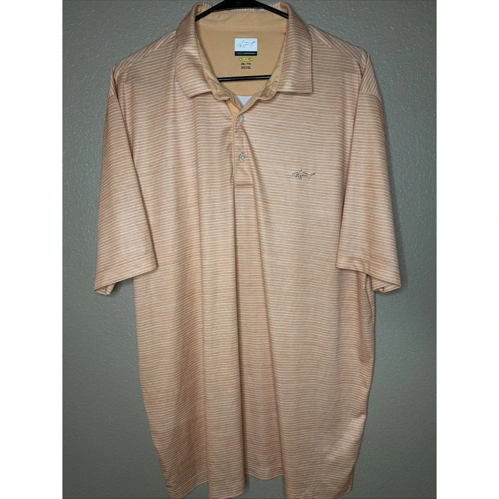 Greg Norman Golf Men's Polo XXL Peach
